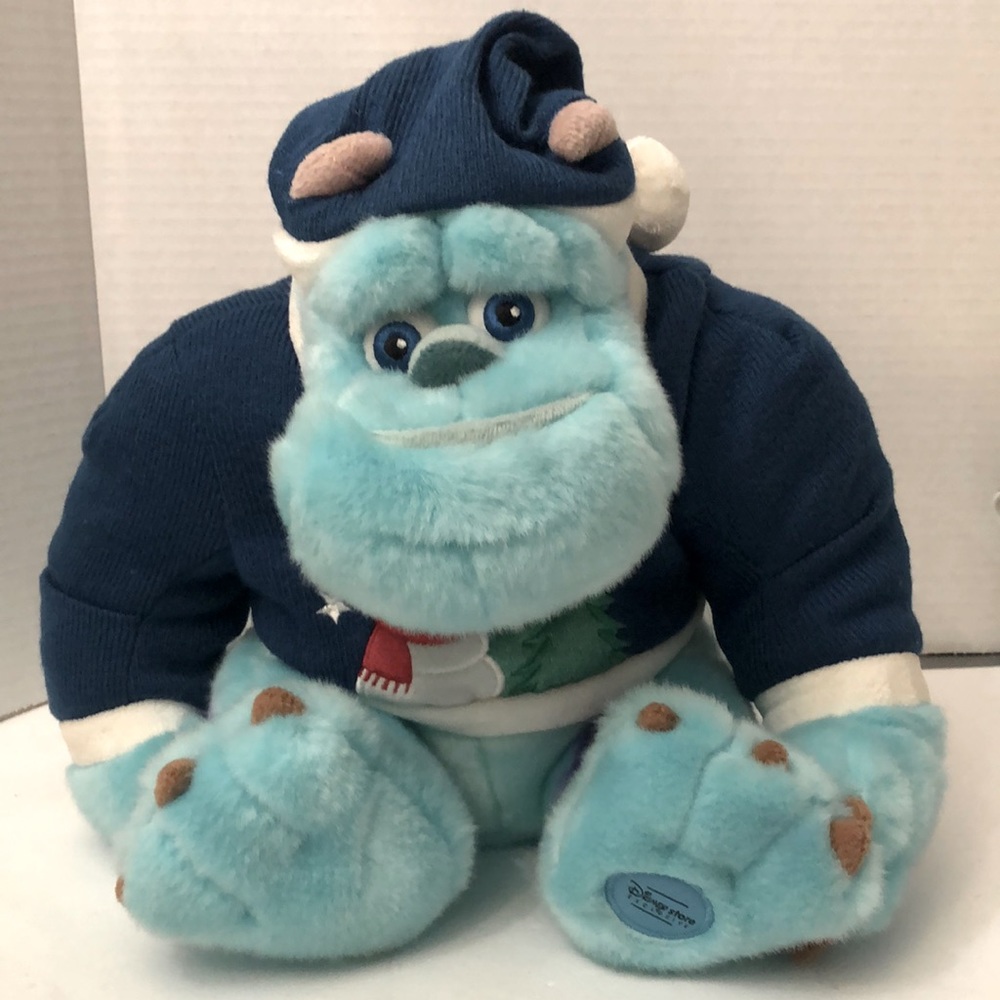 Disney Monsters Inc Sully in Snowman Sweater 11" Plush Sitting Stuffed Toy